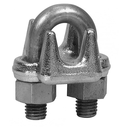 1/8 WIRE ROPE CLIP MALLEABLE ZINC